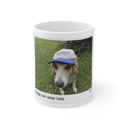 dogs can wear hats﻿ mug